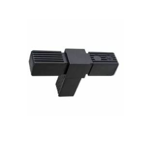 Conector T 2 laturi PVC 20x20 negru