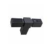 Conector T 2 laturi PVC 20x20 negru