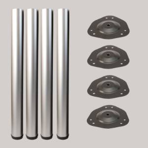 Picior masa H710 mm eco Aluminiu set 4 buc