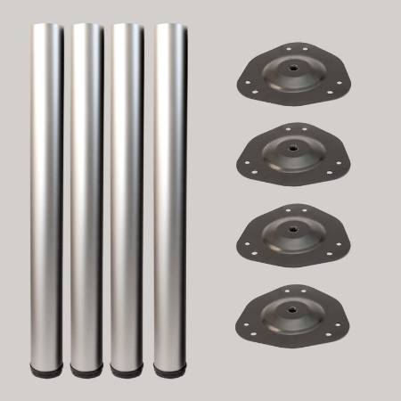 Picior masa H710 mm eco Aluminiu set 4 buc